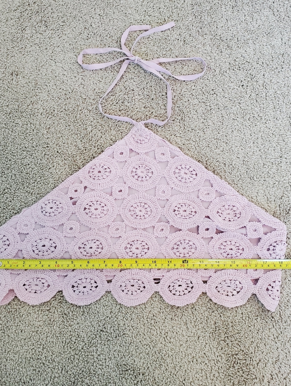 ASOS Lilac Crochet Crop Top - Picture 7 of 9